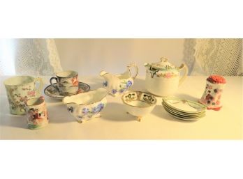 Lot Of Nippon & English Porcelain Teapot China Dinnerware