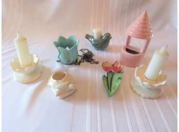 Mixed Lot Of Vintage Kitchen Decor Haegar Candles