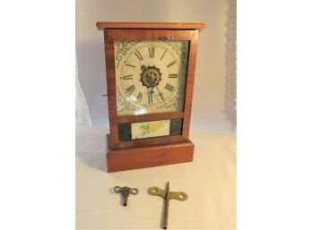 Antique Waterbury Mantle Clock With Keys