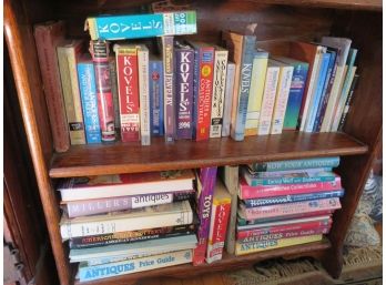 2 Shelves Of Antique Reference Guides And Books