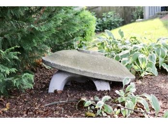 Large Mushroom Cast Stone Outdoor Garden Sculpture