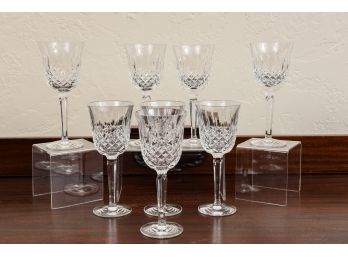 Set Of Eight Waterford Kelsey Crystal Wine Glasses (RETAIL $959)