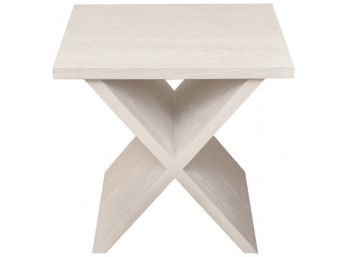 Serena & Lily Hunter Side Table In Saltwash (RETAIL $648)