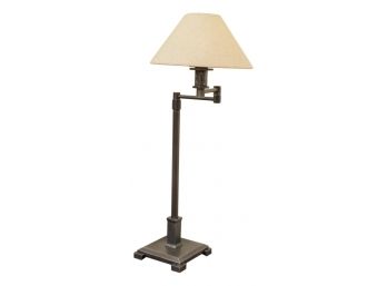 Gunmetal Gray Table Lamp With Adjustable Arm (Model No. LB30225)