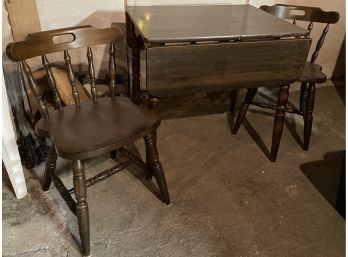 Laminate Drop Leaf Kitchen Table With Two Chairs