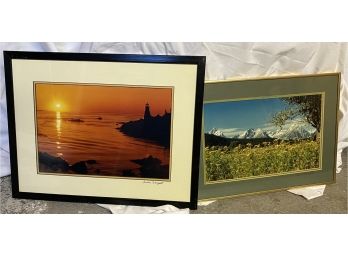 Two Framed Photo Prints