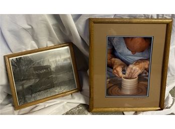 Two Framed Photo Prints