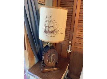 Rustic Nautical Themed Lamp