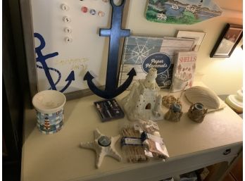 Beach Themed Dining And Decor Lot