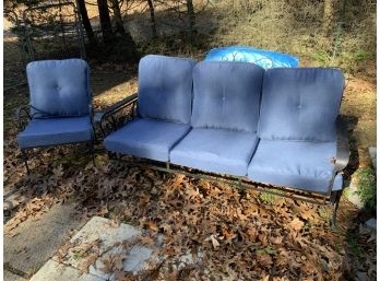 Outdoor Chair And Glider Sofa