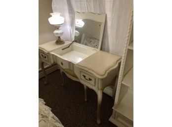 French Provincial Vanity Table And Stool