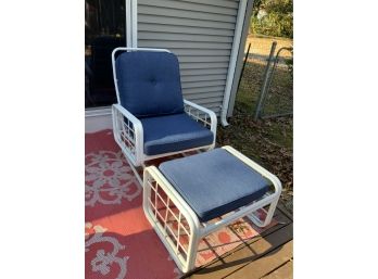 Outdoor Spring Rocker And Ottoman