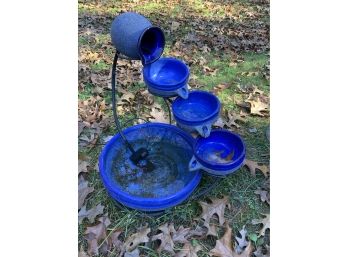 Blue Ceramic Fountain