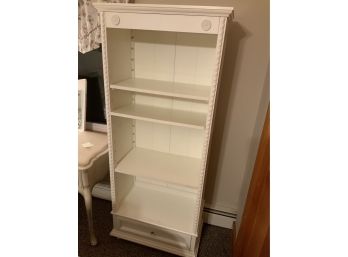 Tall White Storage Shelf