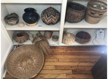 White Ash Straw Baskets And Pottery