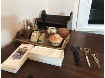 Desk Accessories , Book Shelf , Notecard Stationary , Paper Shredder