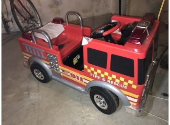 Battery Ride On Toddler /child Fire Truck