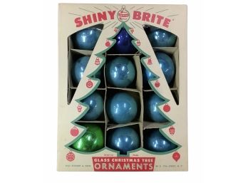 Vintage Shiny Bright Glass Christmas Tree Ornaments