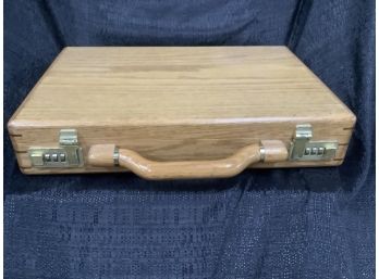 Vintage Wooden Briefcase