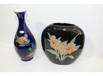 2 Japanese Ceramic/porcelain Vases