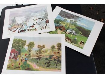 5 Grandma Moses Prints