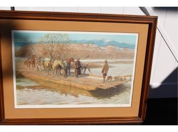 Fantastic Western Artist Tom Lovell Lithograph - Famed American Illustrator & Painter