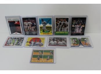 10 Derek Jeter Or Jeter Combo Cards 2000-2006-2007-2008-2010-2011-2012