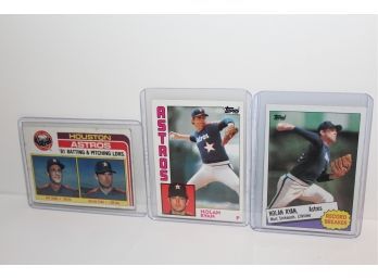 Nolan Ryan 9 Card Group 1981-1982-1984-1985 & Early 90s