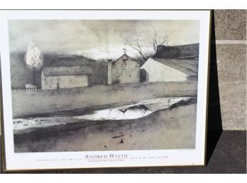 1992 Andrew Wyeth Retrospective At Jacksonville Art Museum Poster Print