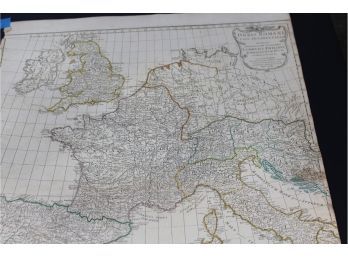 1794 Map Of Europe 'Orbis Romani' By By Jean Baptiste Bourguignon D'Anville