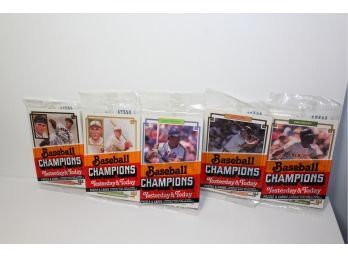 5 Unopened Packs Of 1984 Donruss Champions