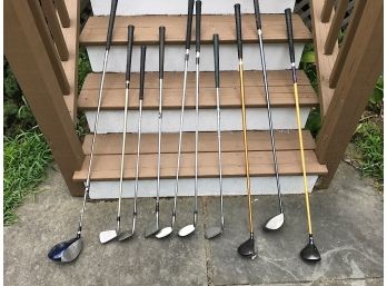 Collection Of Assorted Golf Clubs