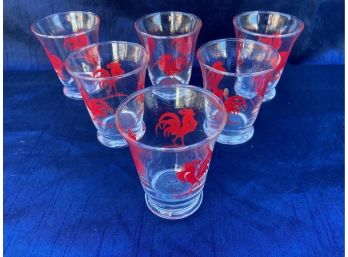 Rooster Shot Glasses (6)