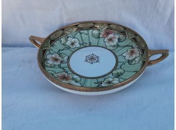 Nippon Floral Two Handled Bowl