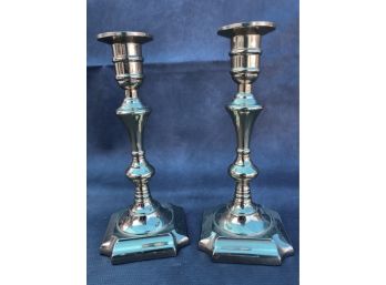 Two Valsan Candle Sticks - Made In Portugal