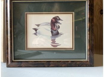 Picture Of Two Ducks Swimming To The Right - Richard Sloan