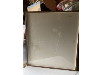 Skinny Dark Wood Plexiglass Frame - 24 1/4 X 24 1/4