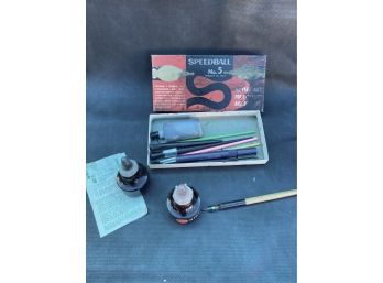 Speedball Artist Set For Lettering And Drawing