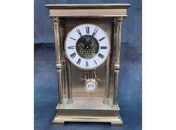 Seth Thomas Gold Mantle Clock - Made In Germany