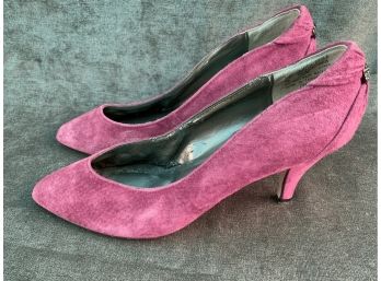 Women's Red Suede Dress Shoes - Size 9