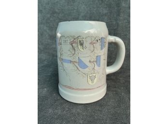 Beer Stein With Shields - W. Germany