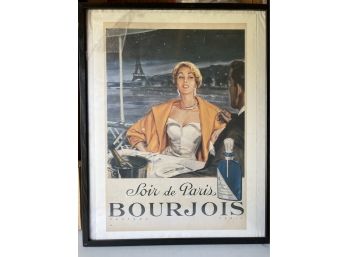 Framed Soir De Paris Bourjois Parfums Print