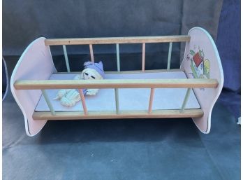 Baby Doll Cradle With One Lonely Doll