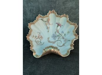 Gold Edged Seashell Dish - Royal Worcester England