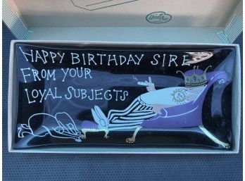 'happy Birthday Sire From You Loyal Subjects Glass Gift