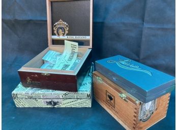 Wooden Box Lot #2 - Laura, The Banker, Genesis, King Havano