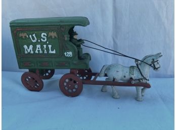 Vintage U.S. Mail Figurine With Horse