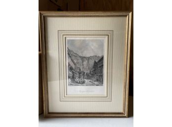 1835 Switzerland Steel Engraved Print - 'meyringen, Switzerland'