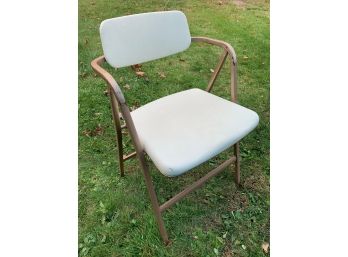 Mid Century Modern Foldable White Chair