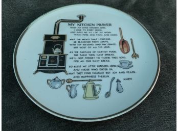 My Kitchen Prayer Plate